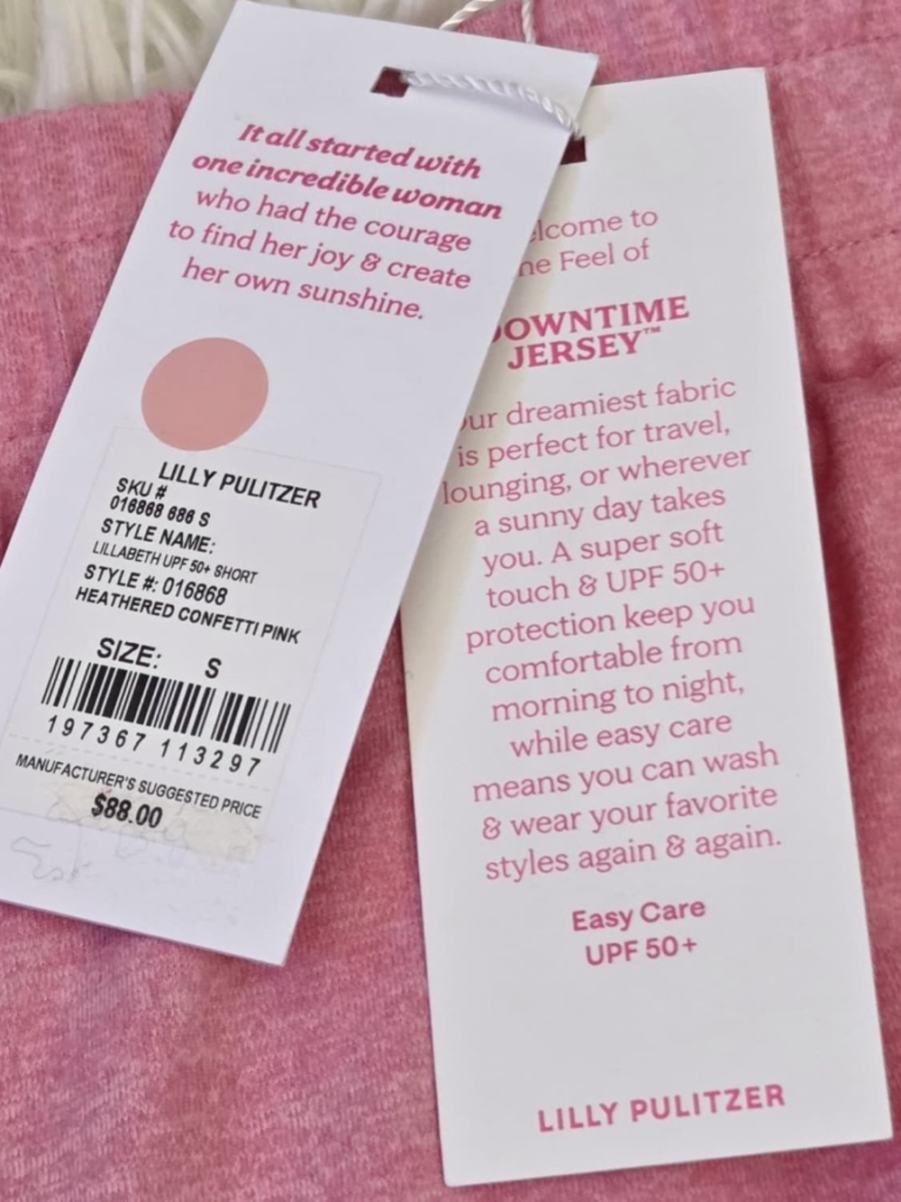 NWT Lilly Pulitzer Heathered Confetti Pink - Picture 5 of 10